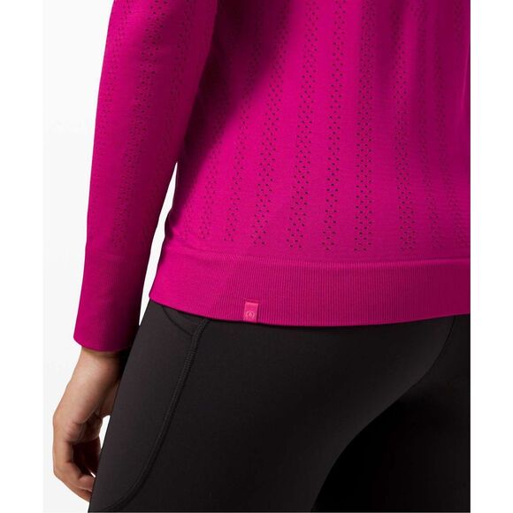 Lululemon Swiftly Breathe Long Sleeve *Fetching Lines sz 10 - Picture 8 of 8